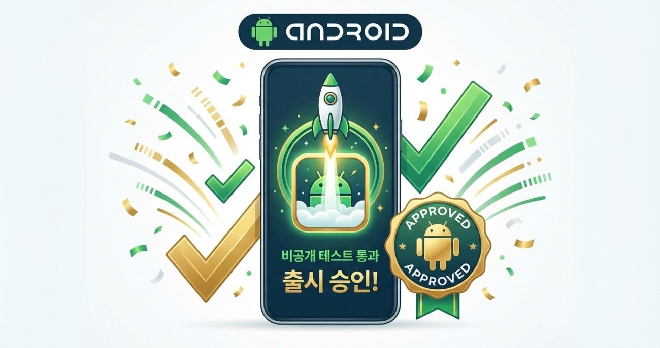 안드로이드 앱 출시 성공 비공개 테스트 통과