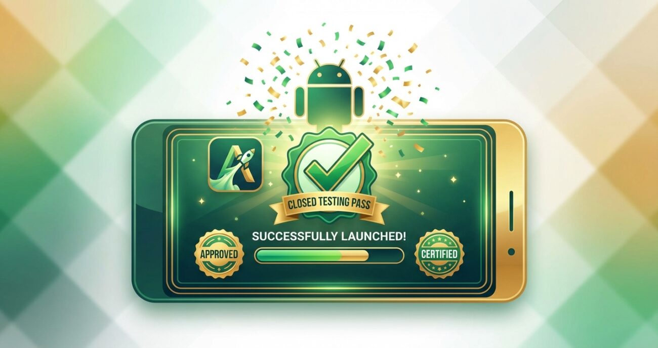 Android app launch success closed testing pass