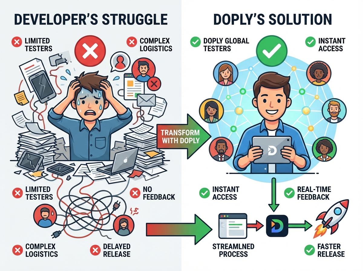 비공개 테스트 어려움 해결책